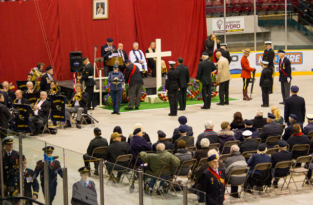 Remembrance Day at Fort William Gardens