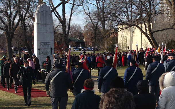 Remembrance Day Services in Thunder Bay - 2013