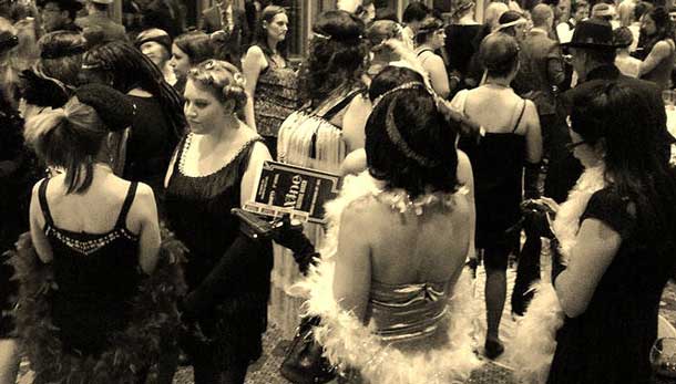 Shift Network 5th annual wine tasting at the Valhalla took on a 1920s theme in Thunder Bay or 'Little Chicago'