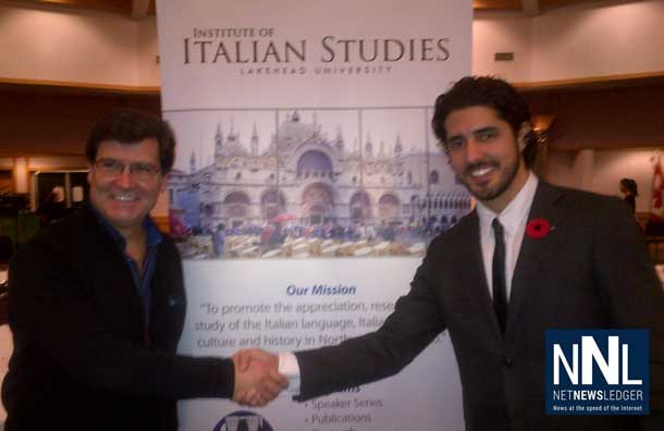 Frank Pullia with Michael Ciufo at Italian Cultural Centre as the Institute of Italian Studies Shares a Night of Music