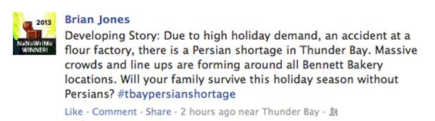 NetNewsLedger checked with Mr. Nucci from The Persian Man - No rush to stock up, but having extra Persians on hand never hurts.