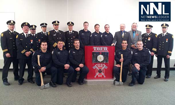Thunder Bay Fire Rescue honoured both new and seasoned firefighters at a New Recruit Graduation and Long Service Ceremony today, at the Thunder Bay Fire & Emergency Services Regional Training Complex.