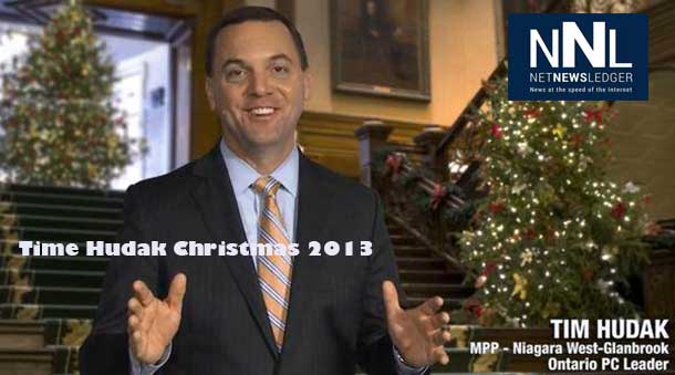 Ontario Progressive Conservative leader Tim Hudak 2013 Christmas Message