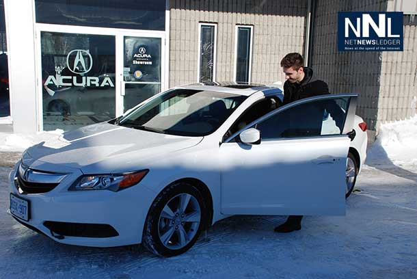 Adam Kolisnyk drove away the proud new owner of a 2014 Acura ILX, won by his father Ted, in the 2014 Balmoral Park Acura Save a Heart Car Raffle. In its 4-year history, the Save a Heart Car Raffle has raised over $167,000 for the Northern Cardiac Fund to enhance cardiac care at the Thunder Bay Regional Health Sciences Centre.