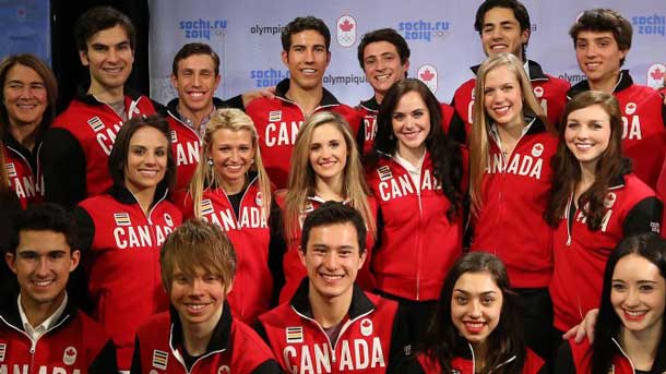 Canada's Olympic Figure Skating team is headed to the 2014 Winter Olympic Games in Russia