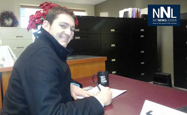Logan Olivier has filed his nomination papers to run in McIntyre Ward