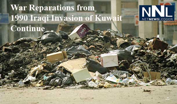 War reparation payment of $1.03 billion made to Kuwait from 1990 War
