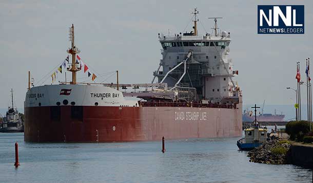 Photo credit: MV Thunder Bay, 2013. Photograph by Thies Bogner, provided by Canada Steamship Lines.