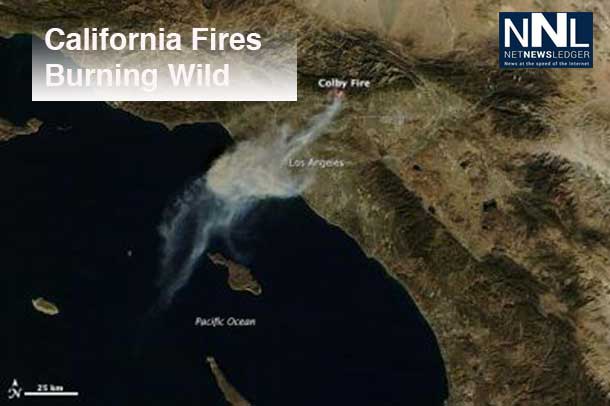 California Wild Fires causing concern - Drought conditions are fuelling the danger.