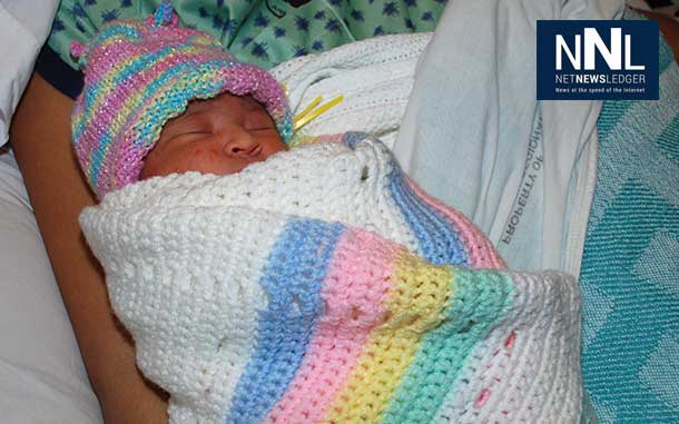 Nevaeh Mamaakwa is the first baby of 2014 born in Thunder Bay at the TBRHSC