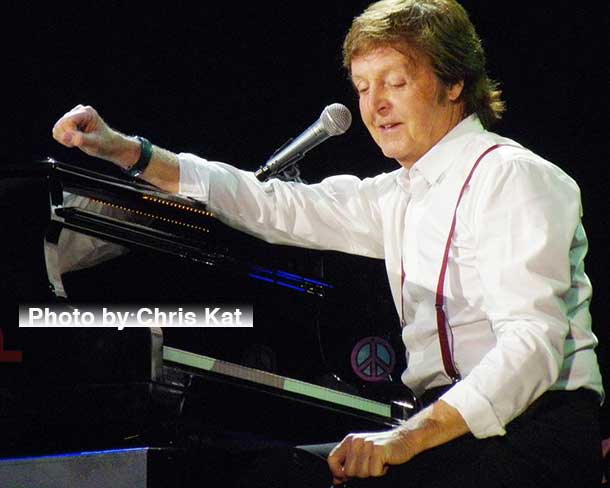 Sir Paul McCartney on stage at the Air Canada Centre in Toronto - Photo by Chris Kat ©2014
