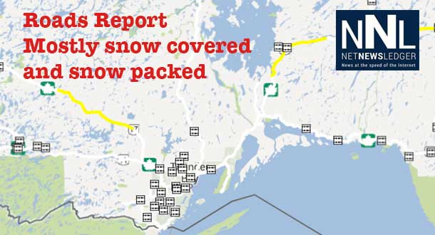 Highway conditions are snow covered to snow packed according to the latest from the Ministry of Transportation.