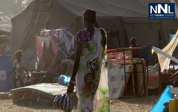 Civilians seeking refuge at the UNMISS Tomping compound in Juba, the capital of South Sudan. Photo: UMISS/Shantal Persaud