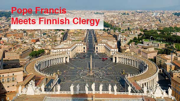 Pope Francis welcomed Clergy from Finland to the Vatican.