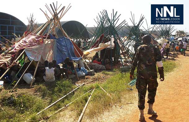 Civilians at the UN House compound on the southwestern outskirts of Juba, South Sudan. UN Photo/Julio Brathwaite