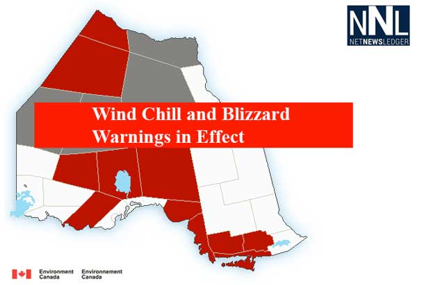Blizzard Warning in effect for Fort Severn, Wind Chill Warnings in most of Northwestern Ontario