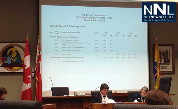 Thunder Bay City Council Chambers during Budget Debate - photo Logan Ollivier