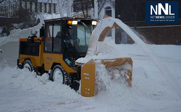 Downtown Sidewalks are getting cleared. Road crews are running out of places to put snow.