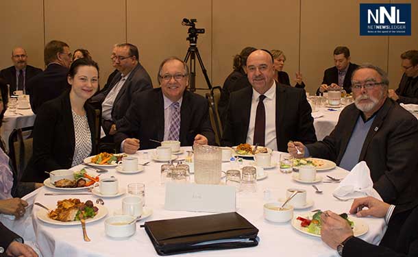 Thunder Bay Chamber of Commerce Luncheon with Minister Valcourt. NNL Photo by Kristin Wynn