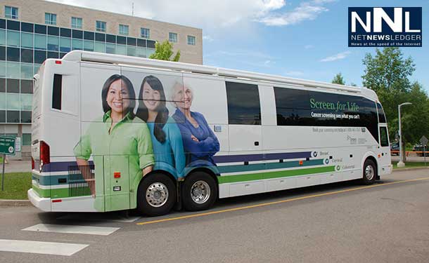 The Screen for Life Mobile Coach offers breast, colorectal and cervical cancer screening services to women across Northwestern Ontario. To book your appointment, call 684-7777 or 1-800-461-7031.  Making possible this service are generous donations to the Exceptional Cancer Care Campaign. To make your gift, visit healthsciencesfoundation.ca/ECC or call 345-HOPE (4673).