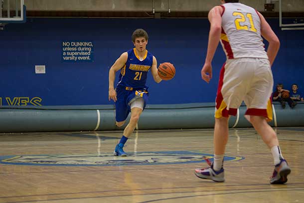 The Thunderwolves played a hard charging game that saw the team gain full control of the court