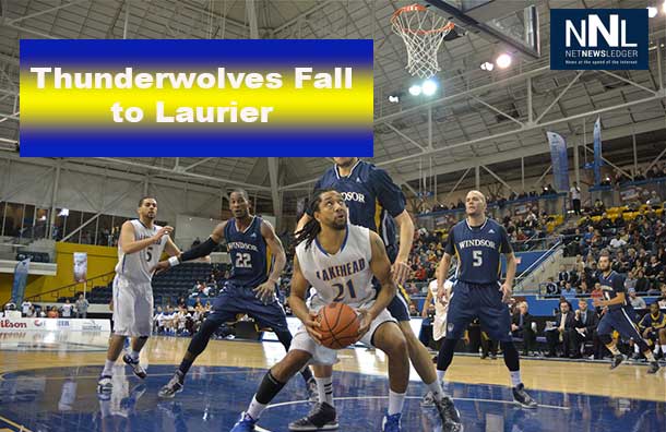 The Thunderwolves fell a little short to Laurier in Men's Basketball action