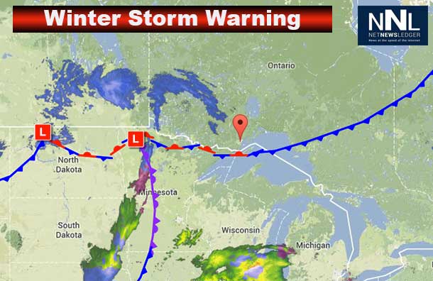 Environment Canada is predicting up to 30 cm of snow for Thunder Bay