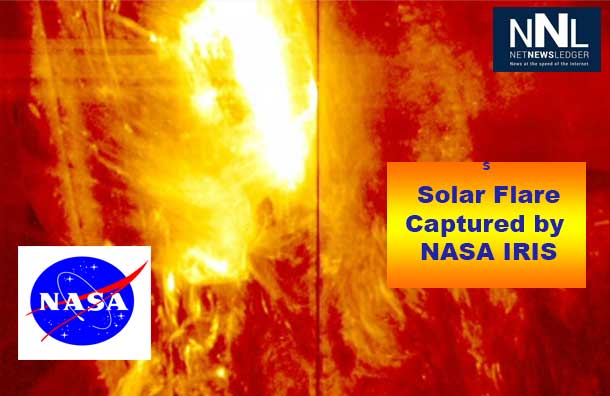 NASA IRIS captures largest solar flare since 2013.