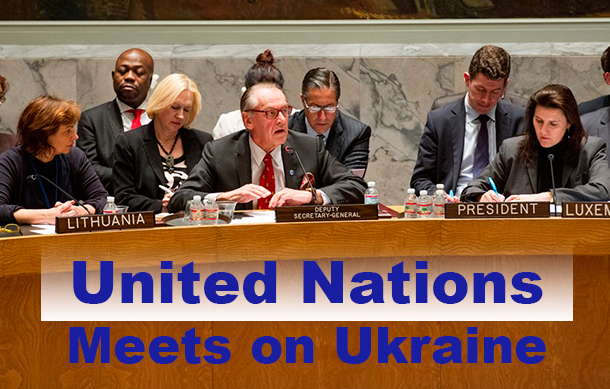 Deputy Secretary-General Jan Eliasson briefs Security Council on situation in Ukraine on 1 March 2014. UN Photo/M. Garten