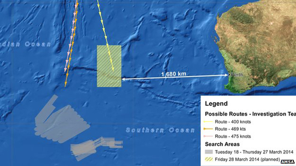 Search Teams are now searching a new area, in yellow, north-east of the previous zone, in grey