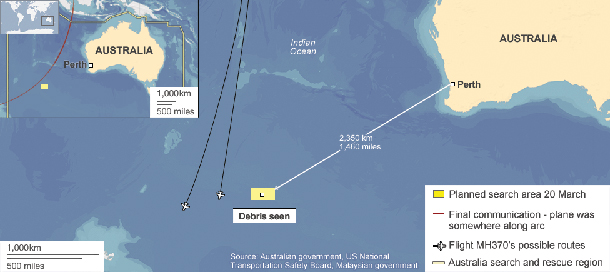 The search area is huge, about the size of New Mexico. It takes ten hours of flying to get there, and then two hours of time to search.