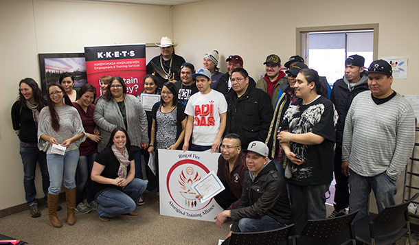 Thunder Bay Ring of Fire Aboriginal Training Alliance Graduation Class