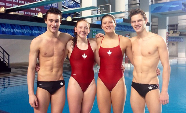 Thunder Bay Diver Molly Carlson - second from the left is keeping her Olympic Dream Alive.