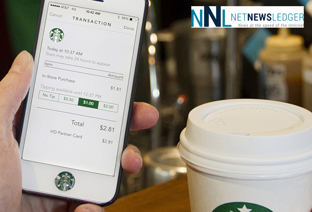The new Starbucks App includes the option for digital tipping.