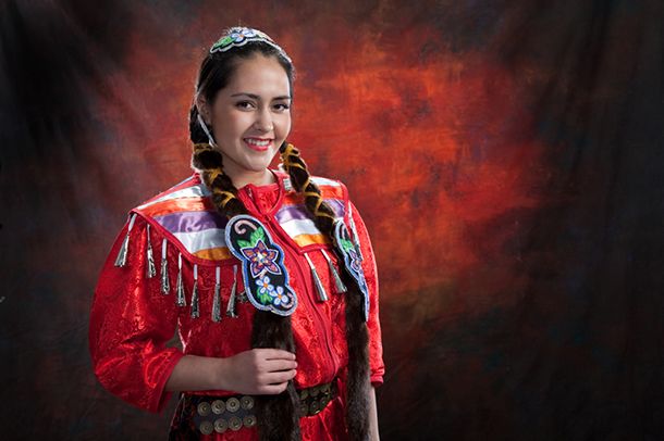 Janelle Golinowski, Mattagami First Nation is representing Mattagami First Nation at the Miss North Ontario Regional Canada Pageant 2014 in Sudbury on May 1 to 3. photo by Claude J Gagnon, Timmins Ontario.
