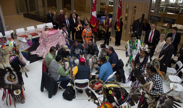 The Foyer of the new Court House in the Fort William Business District was official opened today.