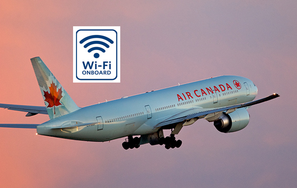 Air Canada wants to be the first Canadian carrier with onboard WiFi.