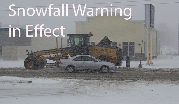 Environment Canada has issued a snowfall warning for Thunder Bay