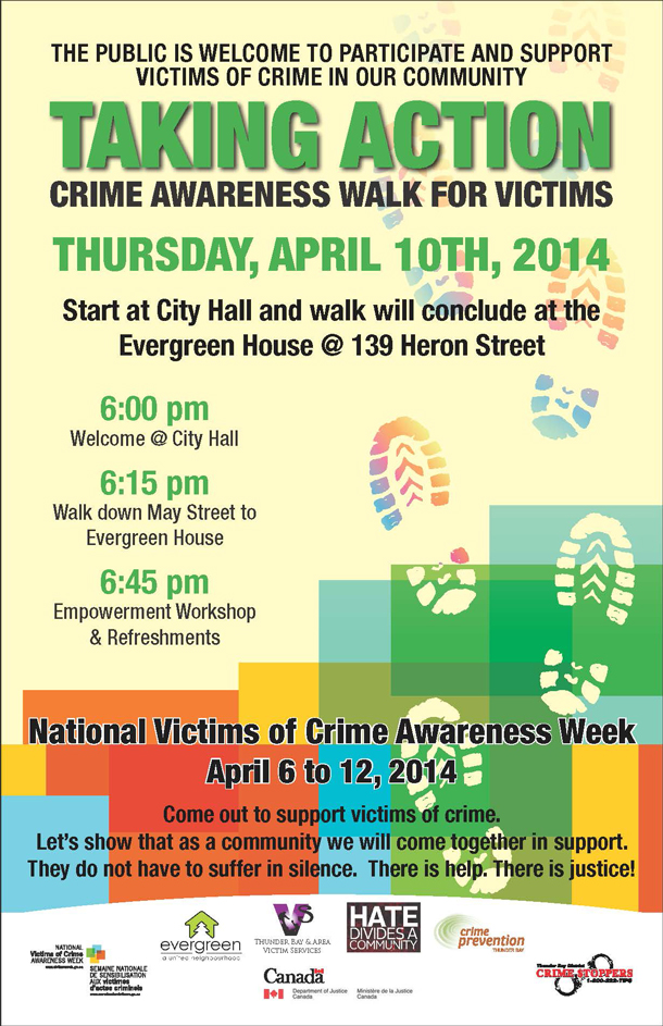 Thunder Bay Crime Awareness Walk