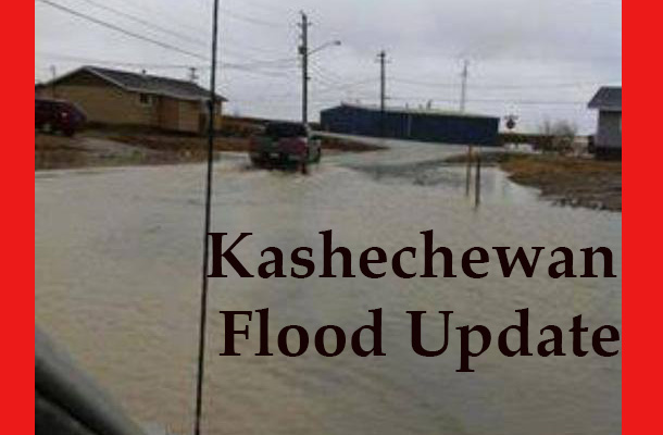 Flooding in Kashechewan is impacting the community. 