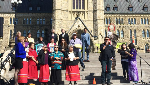 The ceremony has moved from Victoria Island to Parliament Hill. 