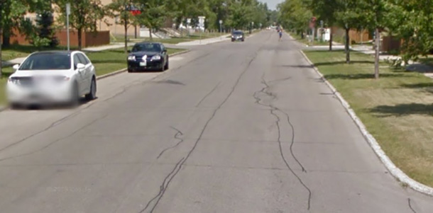 Rouge Road in Winnipeg = Concrete last longer.