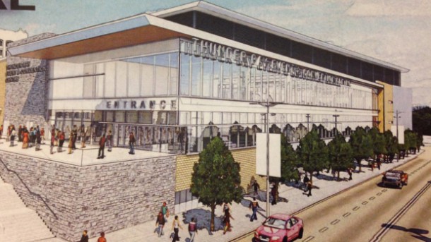Proposed Thunder Bay Event Centre or Convention Centre as proposed by BBB Architects