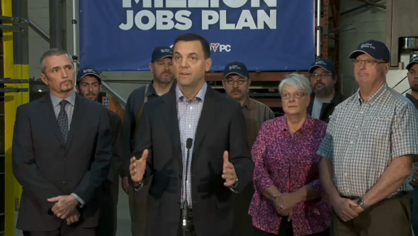 Tim Hudak tax cuts and a salary freeze will create 47,000 jobs