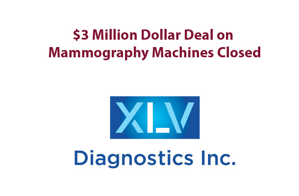 XLV Diagnostics Inc., a MaRS Innovation (MI) start-up company based in Thunder Bay and specializing in low-cost, next-generation digital mammography machines, has closed a $3 million Series A investment round with Boston-based Bernard M. Gordon Charitable Remainder Unitrust.