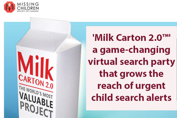 'Milk Carton 2.0™'-a game-changing virtual search party that grows the reach of urgent child search alerts
