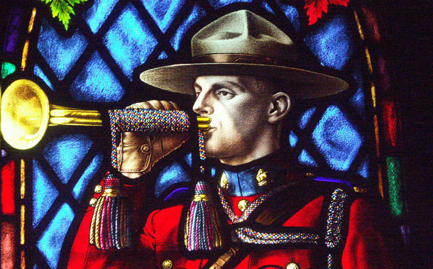 Stained Glass window at Regina RCMP Chapel