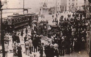 Aftermath of attacks against Serbs in Sarajevo on June 29 1914