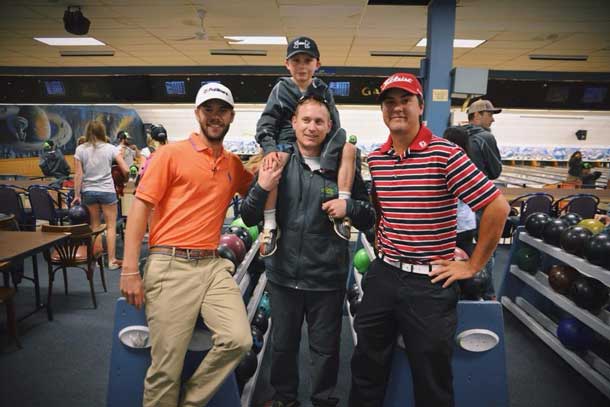 The Roar Starts Here... Denver and Peter with PGA Tour players, Alexis and Max