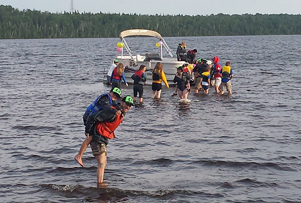 Swimming at Camp Quality 2014
